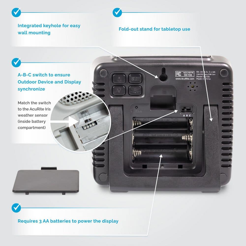 AcuRite Iris Wireless Weather Station with Humidity Sensor