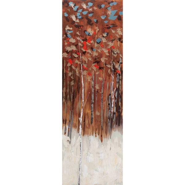 Yosemite Home Decor 12 in. x 35 in. Shades Of Fall I Hand Painted Contemporary Artwork-DISCONTINUED