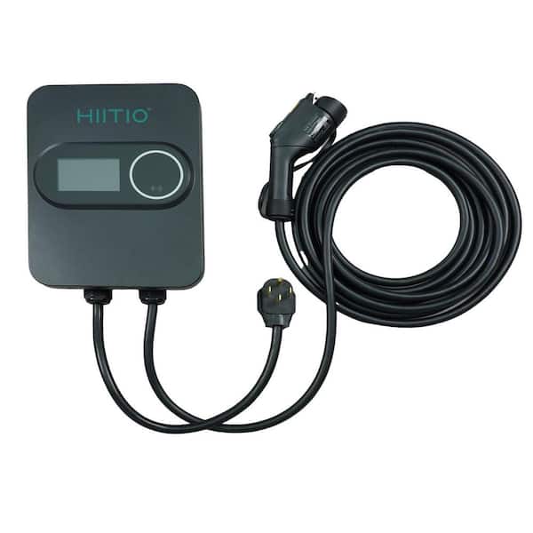 40A Level 2 EV Charger, UL-Certified 9. 6kW Electric Vehicle Wall-Mount Charging Station, WiFi/Bluetooth Smart Control