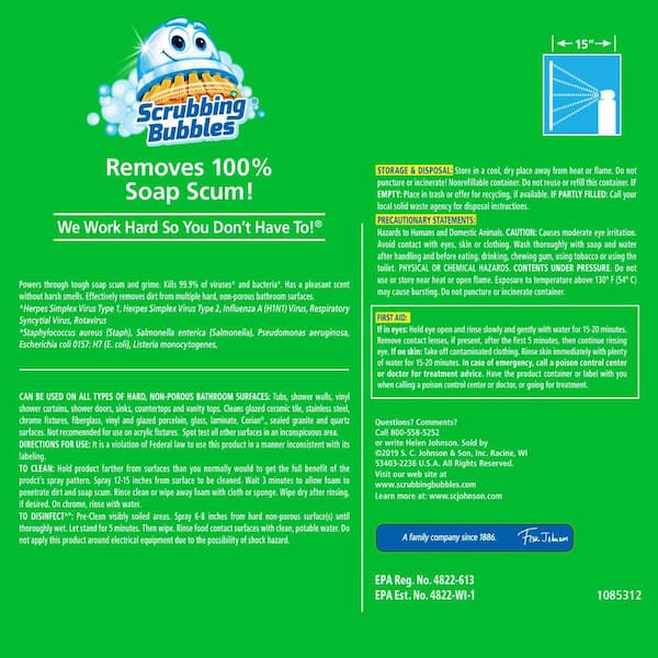 32 oz. Rainshower Scent Bathroom Cleaner Mega Shower Foamer (8-Pack)