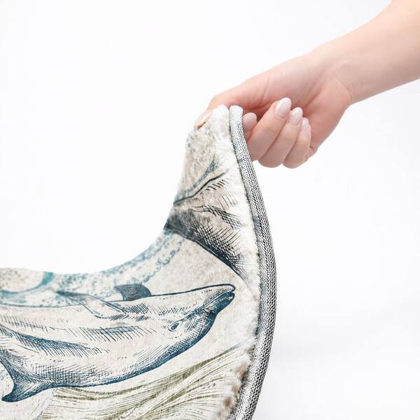 Dream Shag Premium Machine Washable Abstract ADS155 Ivory 9 ft. x 12 ft. Area Rug