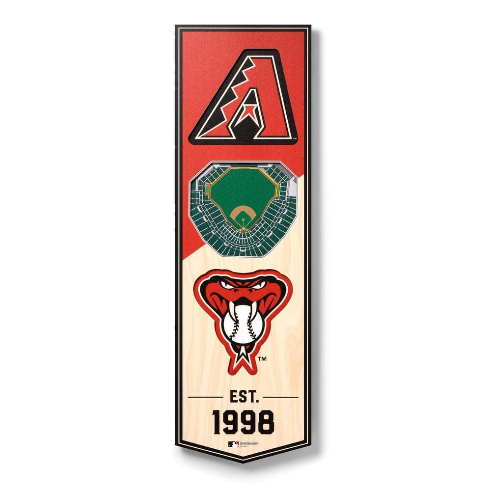 YouTheFan MLB Arizona Diamondbacks Wooden 8 in. x 32 in. 3D Stadium  Banner-Chase Field 0952343 - The Home Depot