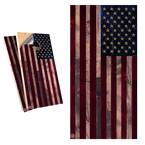 Full Color Rustic American Flag Multi-Color Cornhole Board Wrap Set