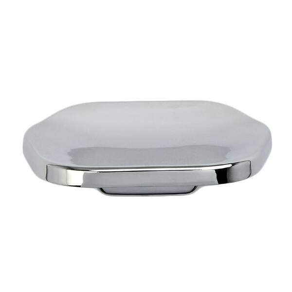 PRIVATE BRAND UNBRANDED Wall-Mounted Soap Dish-Chrome