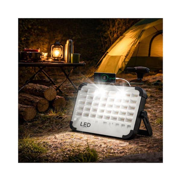 3.7-Volt 26000 Lumen 300-Watt LED Solar Work Light