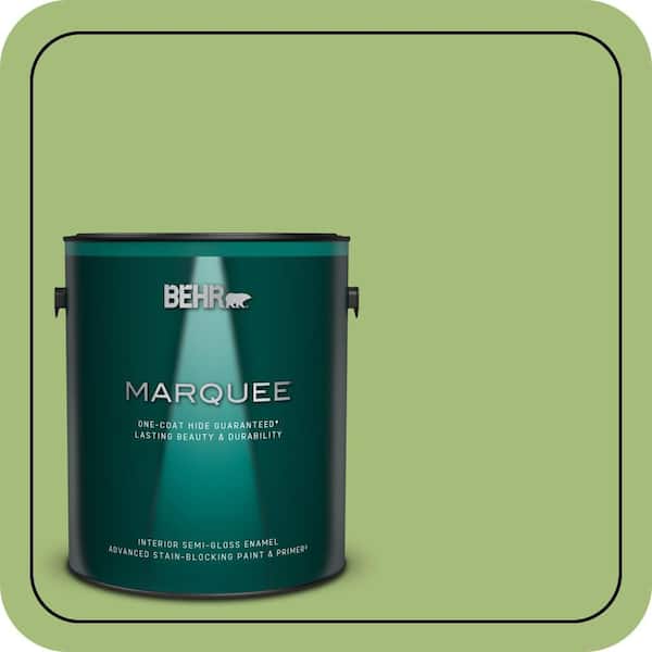BEHR MARQUEE 1 gal. #P370-5 Lazy Caterpillar Semi-Gloss Enamel Interior Paint & Primer