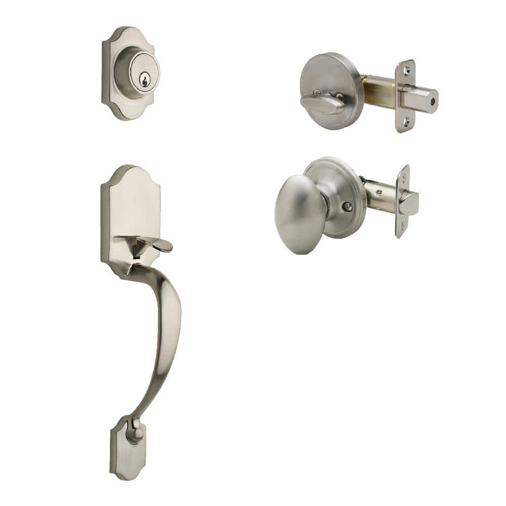 Heritage Satin Stainless Door Handleset and Egg Knob Trim price history on PriceWatchPro