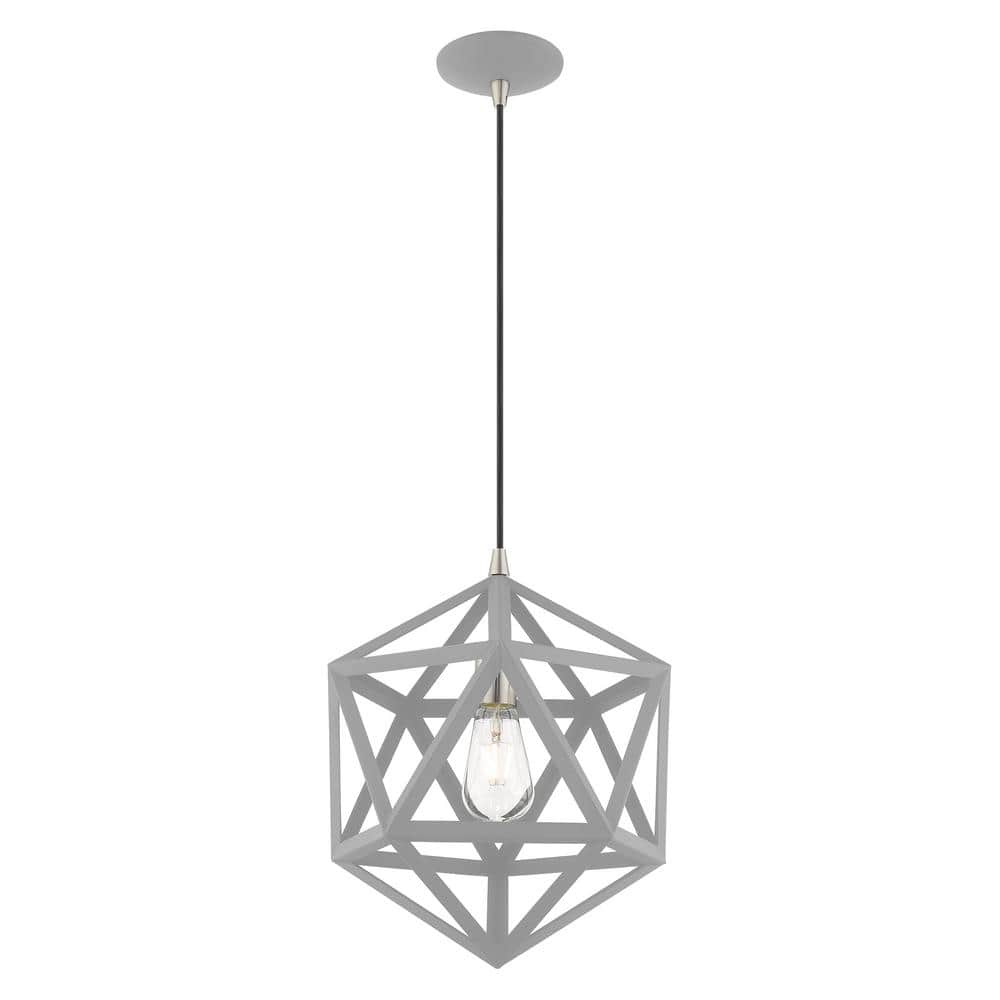 Nordic Gray Nickel Geometric Mini Pendant Light