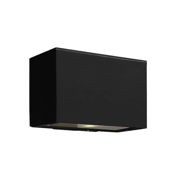 HINKLEY Atlantis 1-Light Satin Black LED Outdoor Wall Sconce