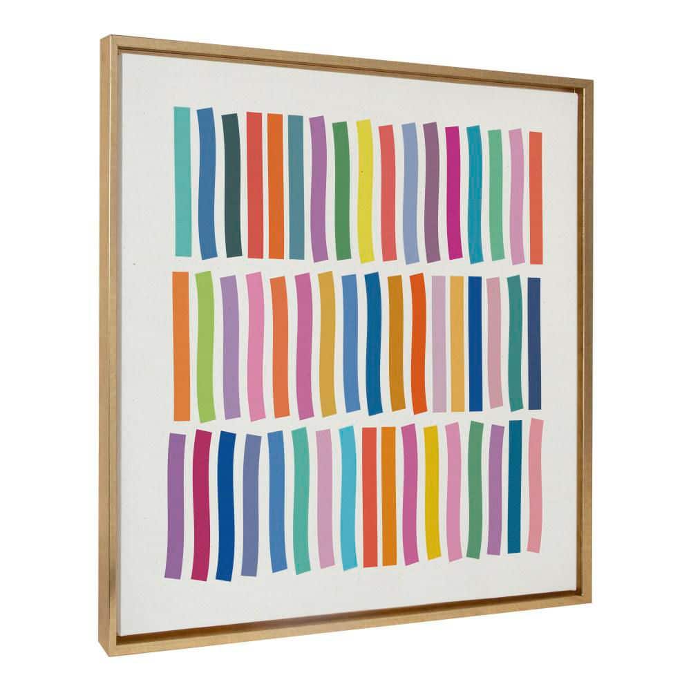 "Sylvie ""Whimsical Lines"" by Apricot + Birch Gold Framed Art Print 30 in. x 30 in." price history on PriceWatchPro