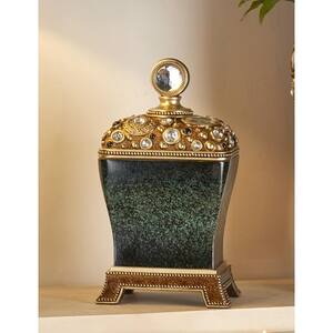 Sedona Marbelized Green Decorative Jewelry Box