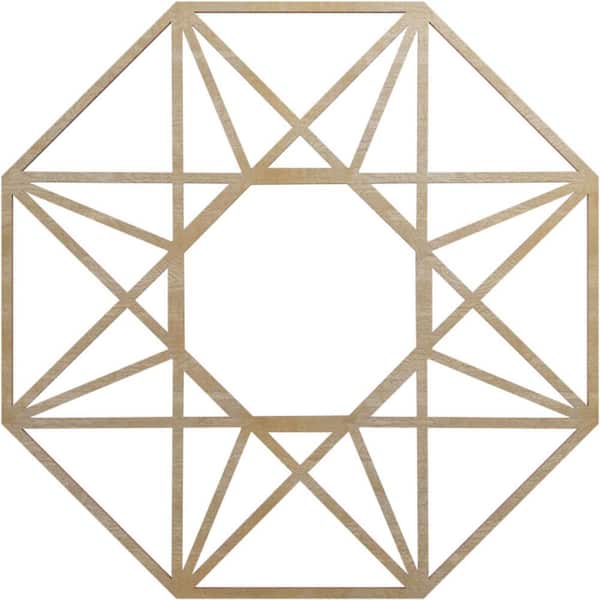 Ekena Millwork 0.375 in. x 22 in. x 22 in. Wood (Birch) Medallion Moulding