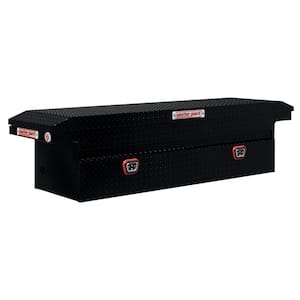72 in. Gloss Black Aluminum Full Size Low Profile Crossover Truck Tool Box