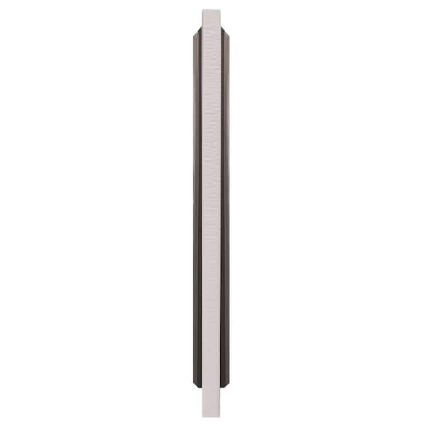 Gibraltar Building Products 12 in. x 4.5 in. x 0.9 ft. Aluminum Primed Woodgrain H-Moulding