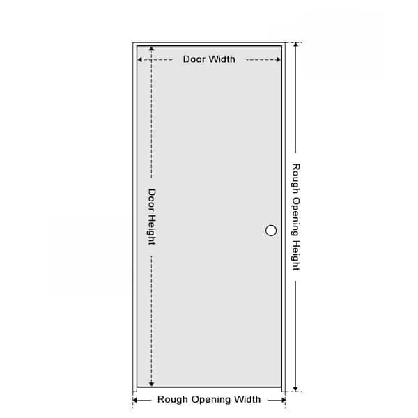CALHOME 30 in. x 80 in. Flush Right-Handed Hollow-Core Unfinished