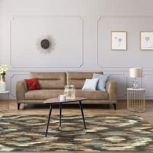 Solitaire Multicolor 4 ft. x 6 ft. Modern Geometric Area Rug