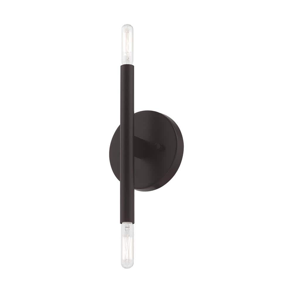 Copenhagen Industrial Bronze 2-Light ADA Wall Sconce