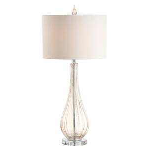 Dew Drop 32.75 in. Glass/Crystal LED Table Lamp, Champagne