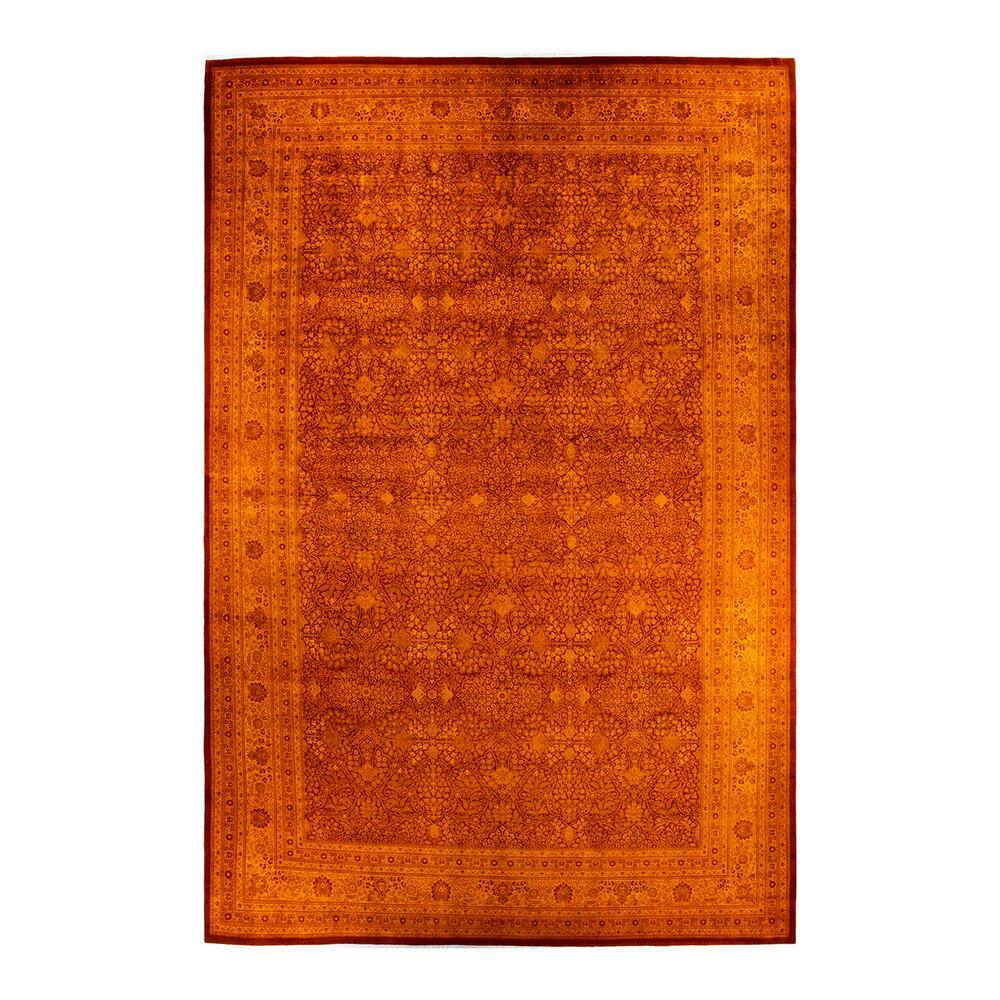 Fine Vibrance Orange - 18 ft. 1 in. x 12 ft. 4 in. Handmade Area Rug price history on PriceWatchPro
