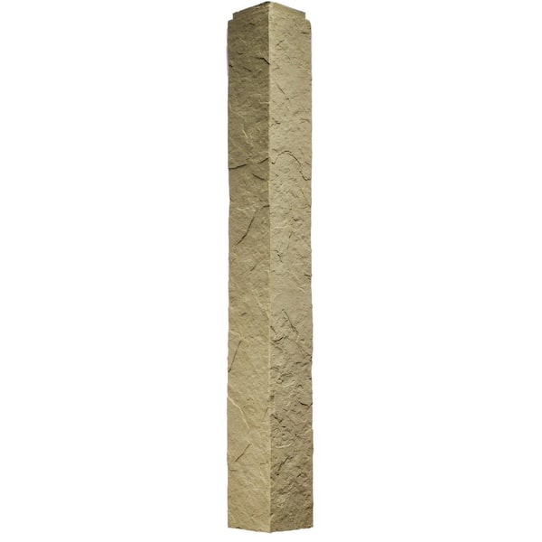 NextStone Sandstone Buff 5.5 in. x 48 in. Faux Polyurethane Stone Outside Corner (2-Pack)