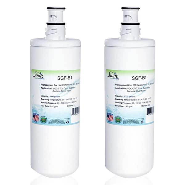 Swift Green Filters SGF-B1 Compatible Commercial Water Filter for 3M/RV MARINE, B1,5615409, (2 Pack)