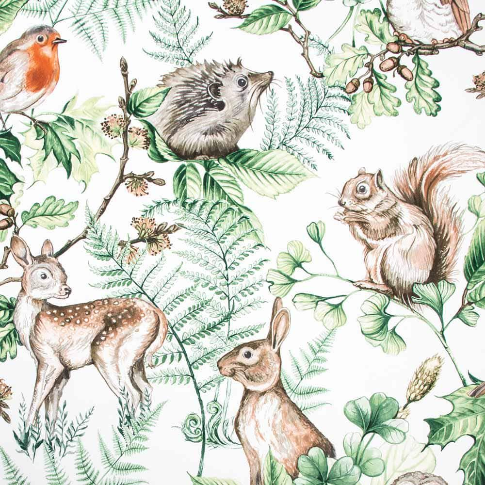 Superfresco Easy Woodland Animals Natural Paper Strippable Roll (Covers ...