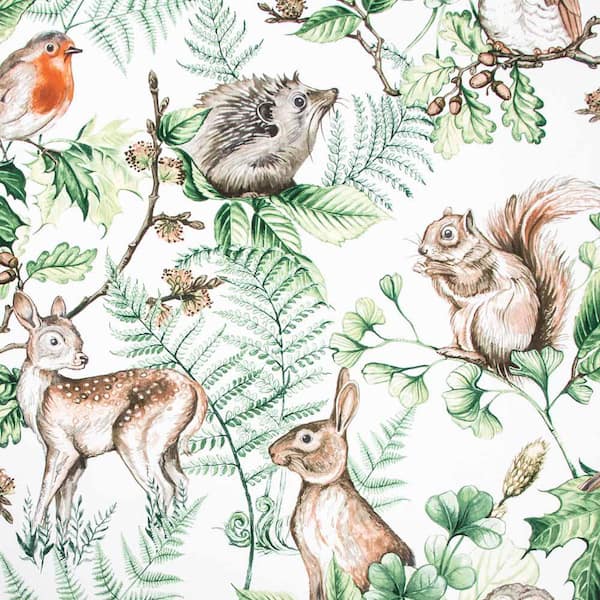 Superfresco Easy - Woodland Animals Natural Wallpaper Sample