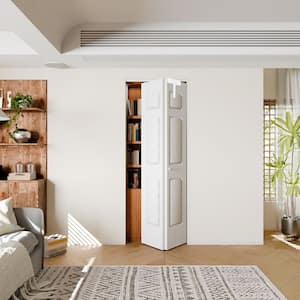 TENONER 48 in. x 80 in. White Primed 2-Panel Molded Hollow Core ...