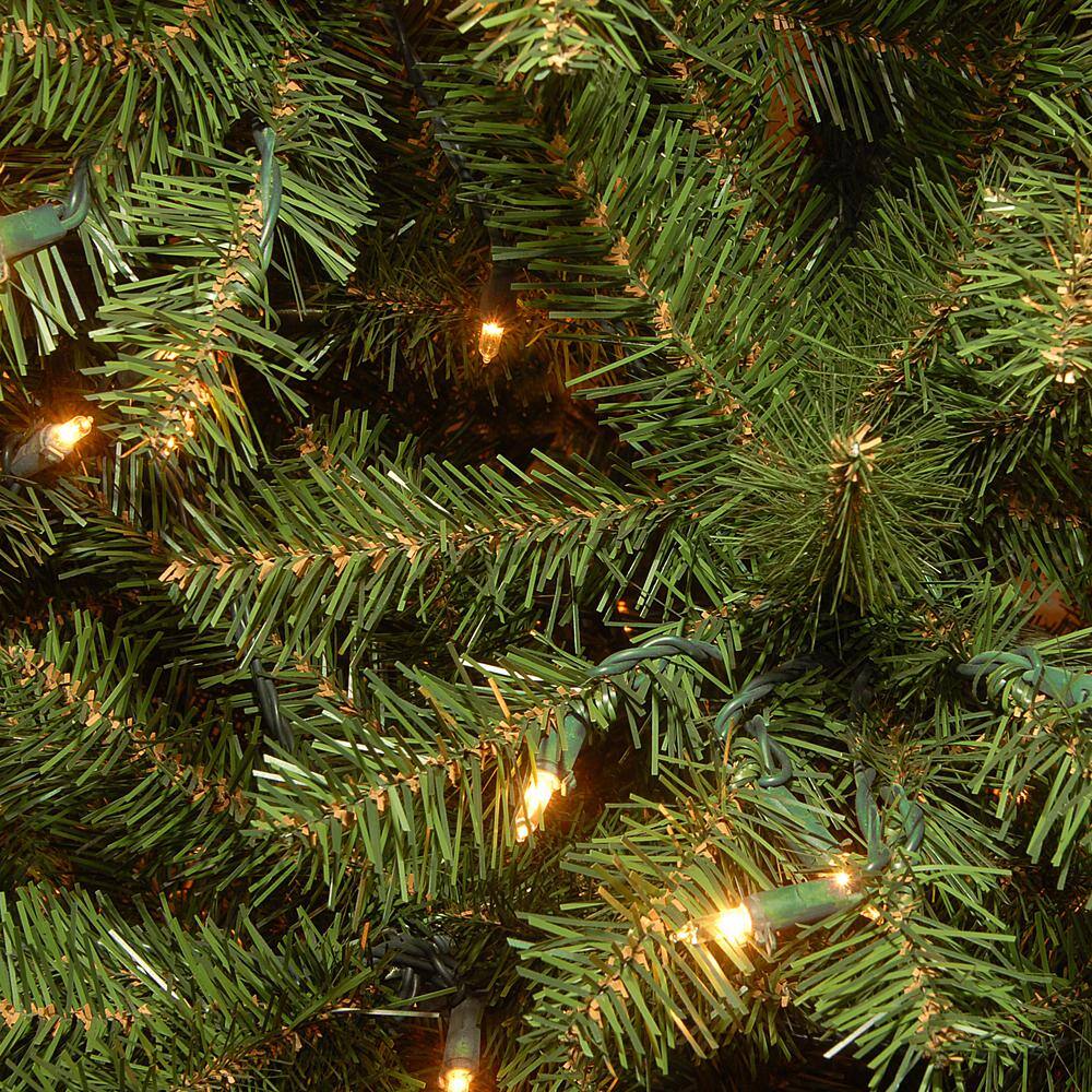 6-Foot Green PVC Aspen Spruce Christmas Tree with Clear Lights