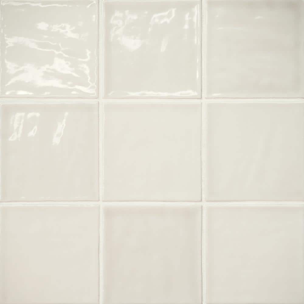 Sample-Marin Sand Dollar 4 in. x 5 in. Glossy Ceramic Wall Tile Sample price history on PriceWatchPro