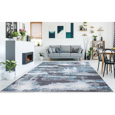 Rixos Collection Multi Colored 8 ft. x 10 ft. Distressed Area Rug