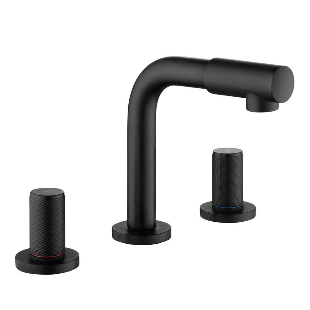 8 in. Widespread Double-Handle Bathroom Faucet in Matte Black -  Nestfair, SMD1517