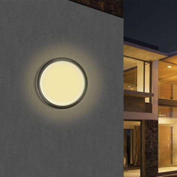 ProBrite LED 100 Watt Equiv Wall or Ceiling Security Light Flush Mount 