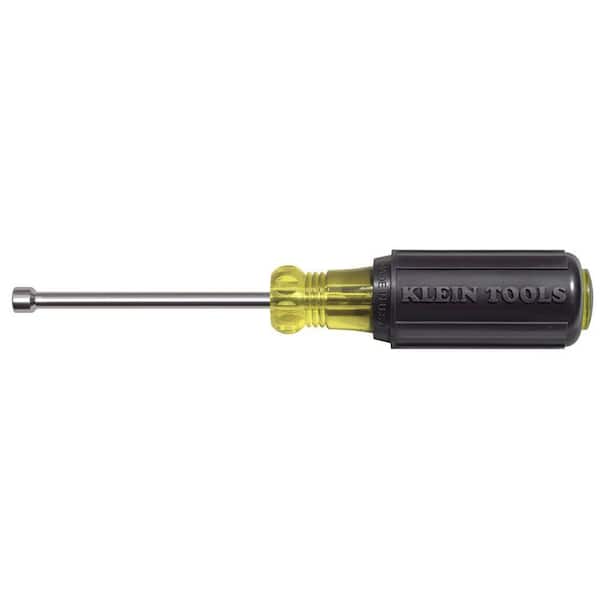 Klein Tools 3/16 in. Nut Driver with 3 in. Hollow Shaft- Cushion Grip Handle