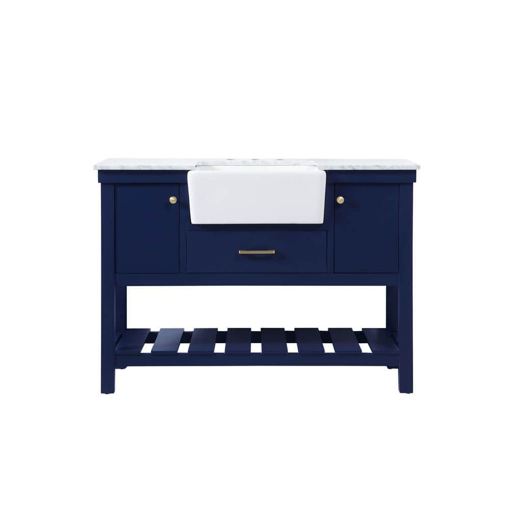 Timeless Home 48 in. W x 22 in. D x 34.13 in. H Single Bathroom Vanity Side