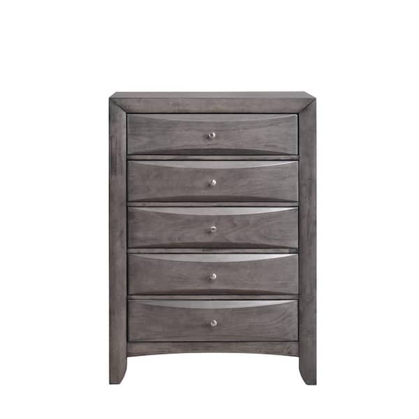 Picket House Furnishings Madison 5-Drawer Gray Chest