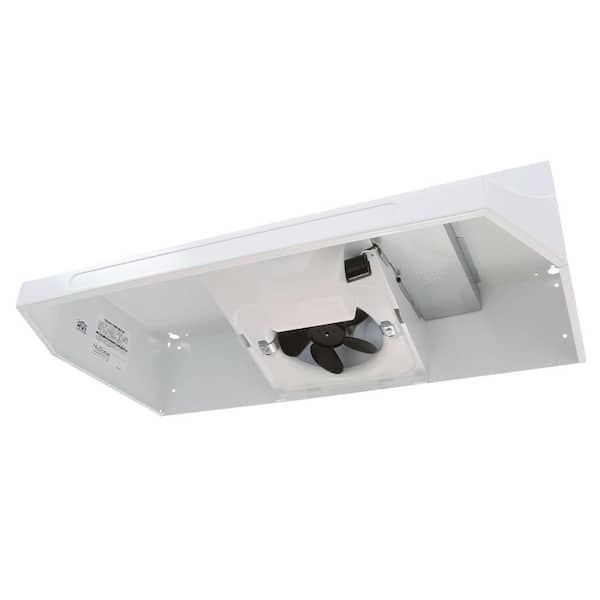 Broan Nutone Rl6300 Series 30 In Under Cabinet Range Hood With Light In White Rl6330wh The Home Depot