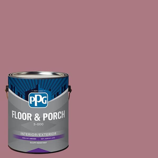 PPG 1 gal. PPG1049-5 Mauve Madness Satin Interior/Exterior Floor and Porch Paint