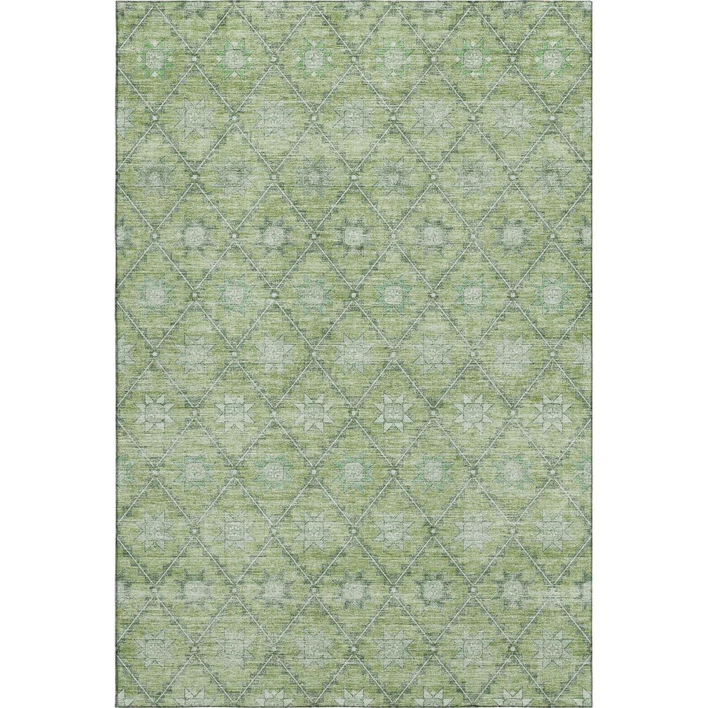 Mayfield Premium Machine Washable Abstract AMF1858 Green 9 ft. x 12 ft. Area Rug price history on PriceWatchPro