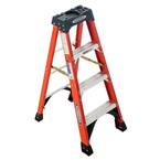 4 ft. Fiberglass Step Ladder (8 ft. Reach Height) with 300 lbs. Load Capacity Type IA Duty Rating