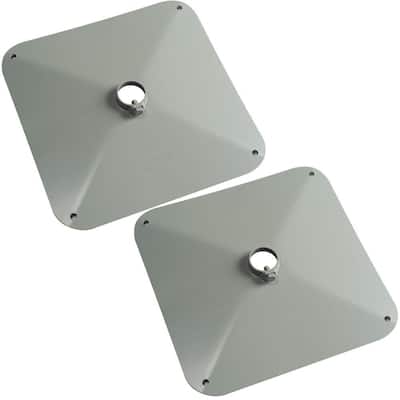 14 in. x 14 in. Square Muck Footpad (2-Pack)