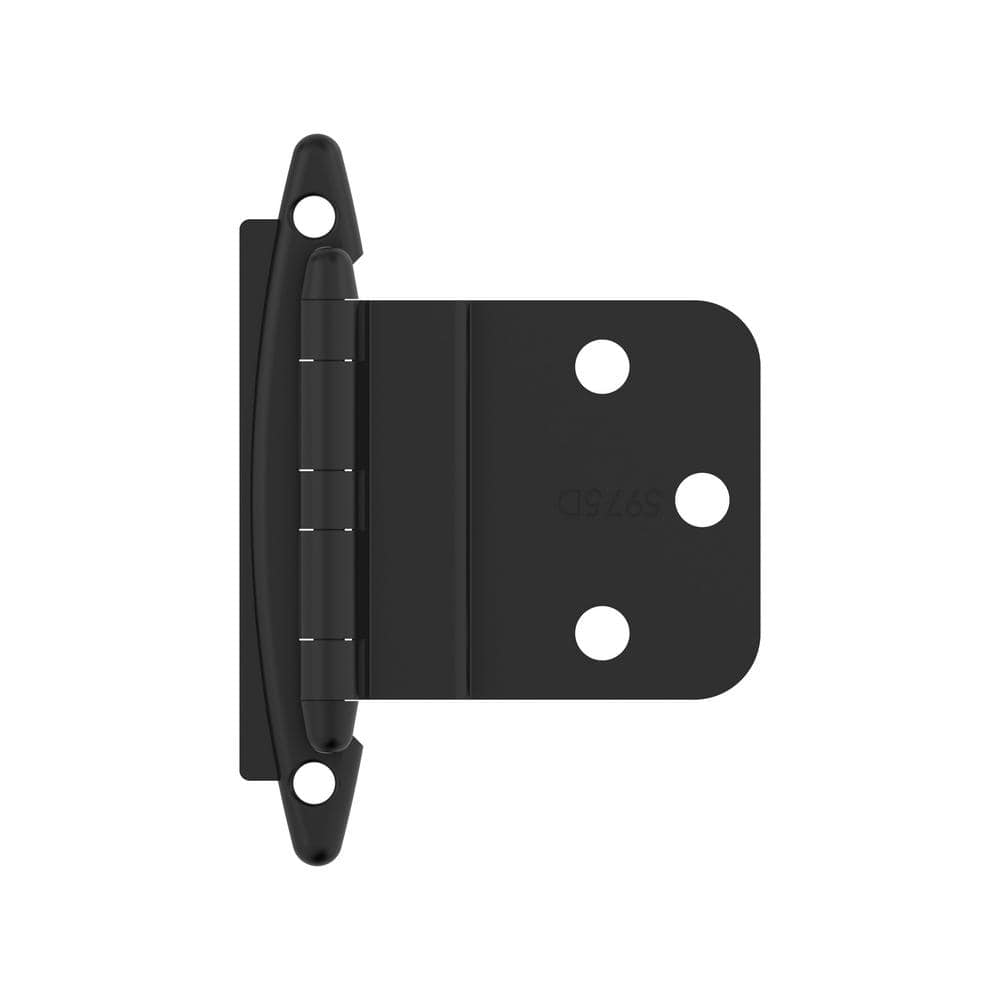 Matte Black 3/8 in (10 mm) Inset Non-Self Closing, Face Mount Cabinet Hinge (2-Pack) price history on PriceWatchPro