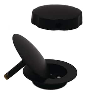 2-1/2 in. Replacement Drain and Handle for Cable Drive Drains, Matte Black