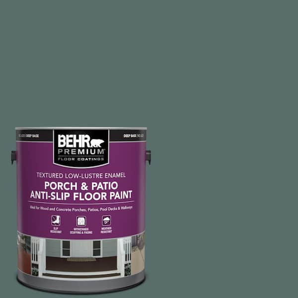 BEHR PREMIUM 1 gal. #N430-6 Meteorological Textured Low-Lustre Enamel Interior/Exterior Porch and Patio Anti-Slip Floor Paint
