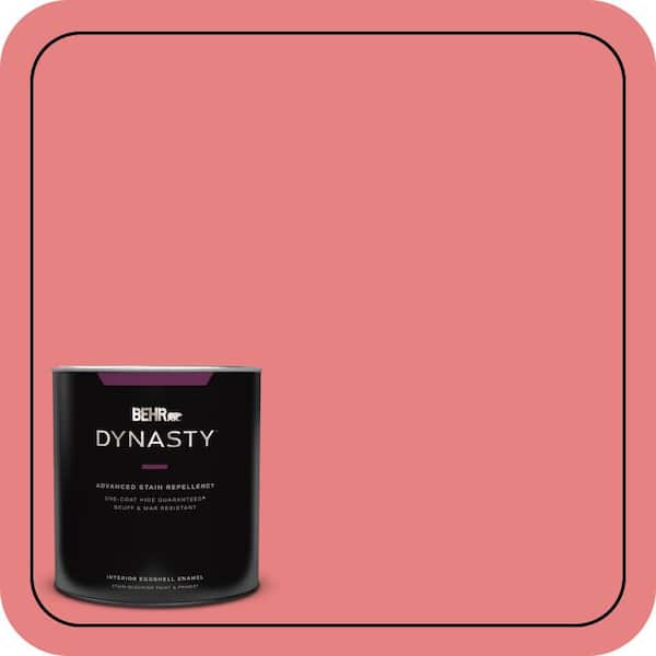 1 qt. #P170-4 Sugar Poppy Eggshell Enamel Interior Stain-Blocking Paint and Primer