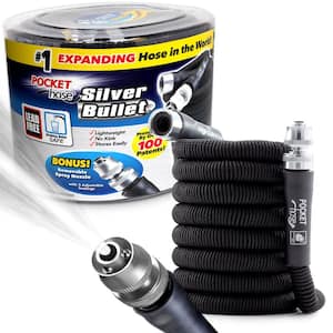 Silver Bullet 3/4 in. Dia x 50 ft. Lightweight Kink-Free Expandable Water Garden Hose