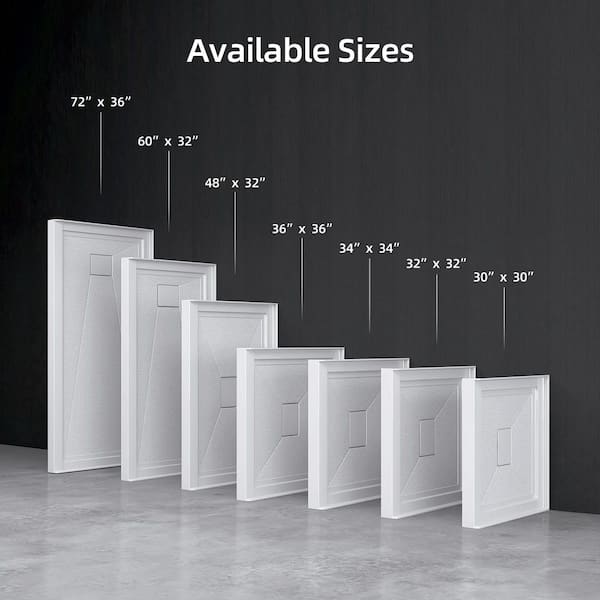 Zeafive Siba 36 in. L x 36 in. W Single Threshold Alcove