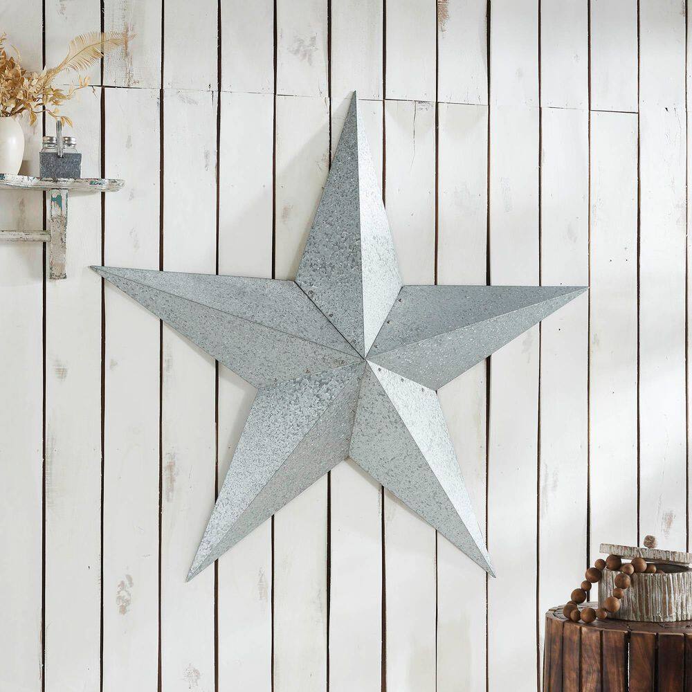 1-Piece 48 in. x 48 in. Grey Galvanized Metal Star Wall Decor price history on PriceWatchPro