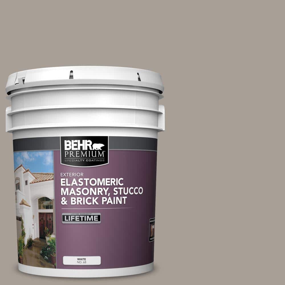 5 gal. #PPU24-09 True Taupewood Elastomeric Masonry, Stucco and Brick Exterior Paint price history on PriceWatchPro