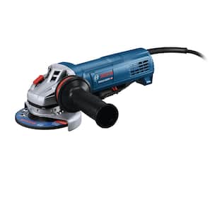 4-1/2 in. Corded Ergonomic Angle Grinder with No Lock-On Paddle Switch